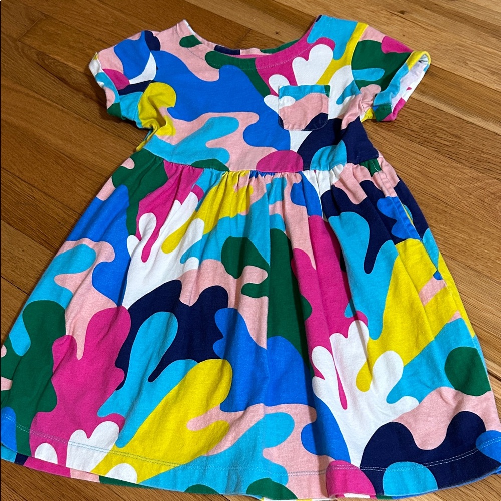 Mini Boden camo dress. Size 7-8